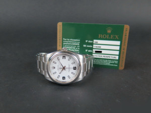 Rolex Air-King 3 6 9 White Dial 114200   