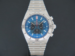 Breitling Chronomat B01 42 Blue Dial AB0134 NEW