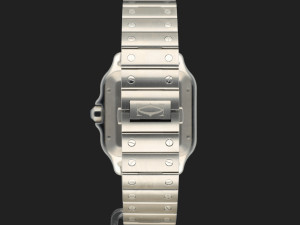 Cartier Santos Large Date Steel Green Roman Dial NEW WSSA0062