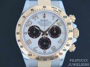 Rolex Daytona Gold/Steel 116523 Panda Racing Dial