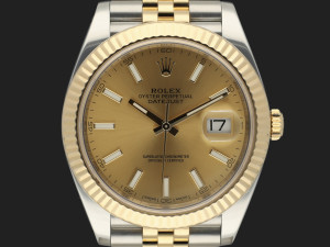 Rolex Datejust 41 Gold/Steel Champagne Dial 126333