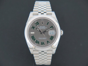 Rolex Datejust 41 Slate Roman Dial 126300 NEW