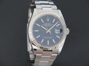 Rolex Datejust 36 Blue Motif Dial 126234 NEW 