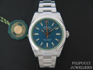 Rolex Milgauss GV Blue NEW 116400GV    