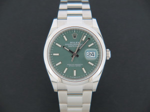 Rolex Datejust Mint Green Dial 126200 99% NEW