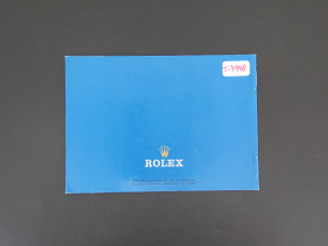 Rolex Submariner Booklet English
