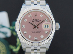 Rolex Datejust 28mm Pink Diamonds NEW 279174 