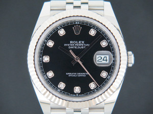 Rolex Datejust 41 Black Diamond Dial 126334