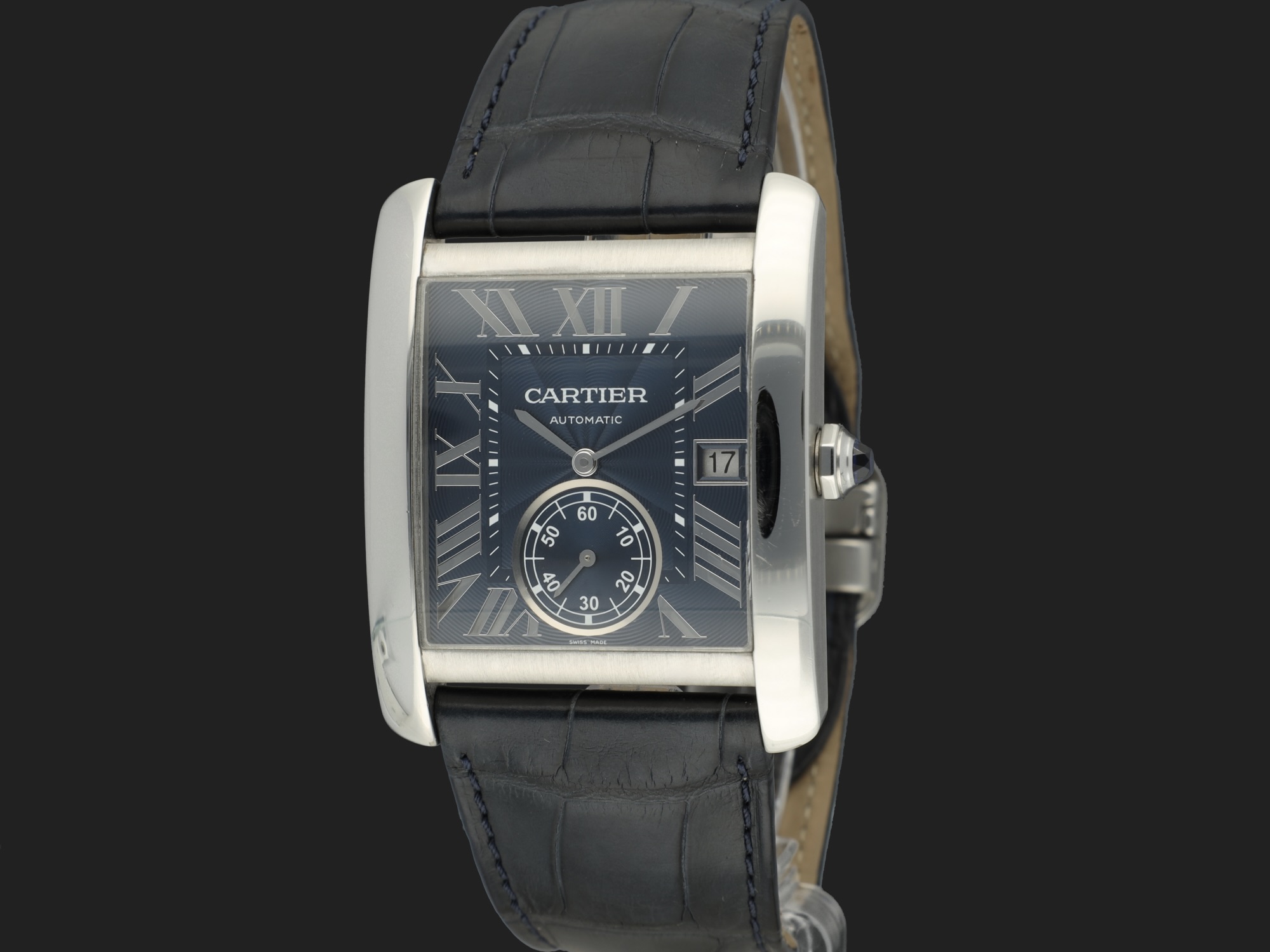 Cartier Tank MC Large Blue Dial WSTA0010 3589 Horloges Filipucci Juweliers Maastricht