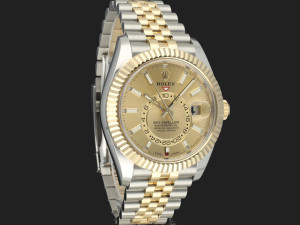 Rolex Sky-Dweller Gold/Steel Champagne Dial 326933