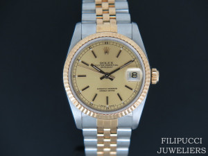 Rolex Datejust Midsize Champagne Dial 68273 