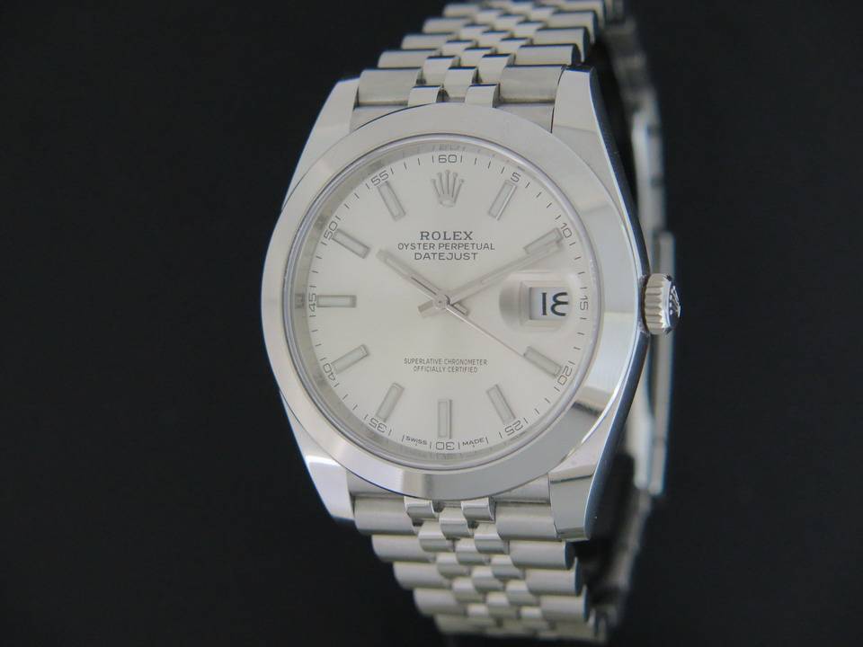 Rolex 126300 deals silver