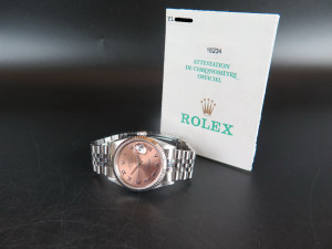 Rolex Datejust Pink Roman Dial 16234