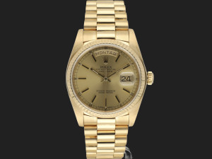 Rolex Day-Date Yellow 36 Gold Champagne Dial 18038
