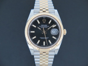 Rolex Datejust 41 Gold/Steel Black Dial 126333 NEW 