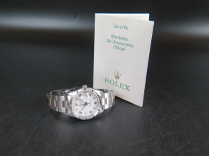 Rolex Date White Arab Dial 15210