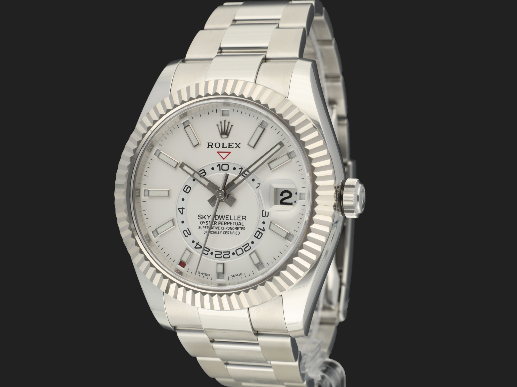 Rolex Sky Dweller White Dial 326934 Uhren Filipucci Juwelers