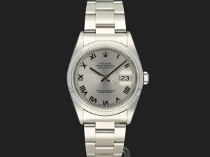 Rolex Datejust 36 Rhodium Roman Dial 16200  
