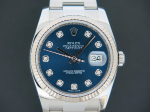 Rolex Datejust Blue Diamond Dial 116234
