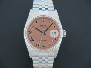 Rolex Datejust Pink Roman Dial 16234