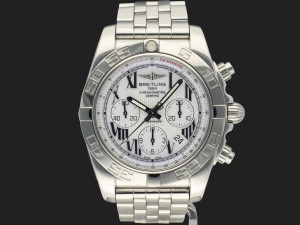 Breitling Chronomat 44 White Roman Dial AB0110