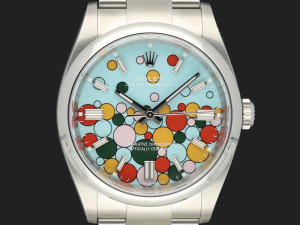 Rolex Oyster Perpetual 36 Turquoise Celebration Dial 126000 NEW
