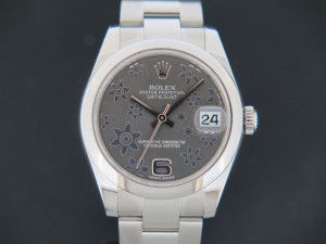 Rolex Datejust 31 Dark Rhodium Floral Dial 178240