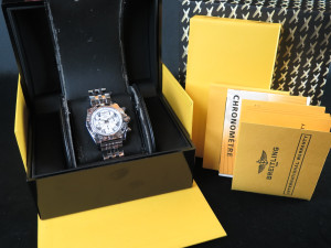 Breitling Chronomat 44 White Roman Dial AB0110