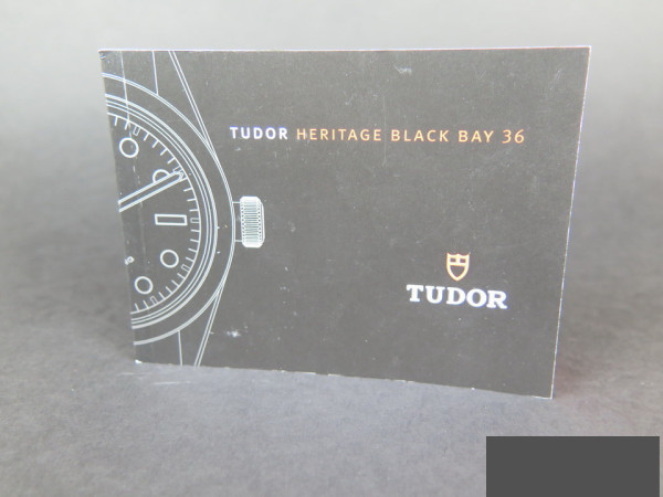 Tudor - Heritage Black Bay 36 Booklet Italian 2016