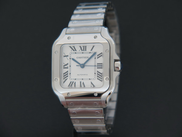 Cartier - Santos Medium Steel Roman Dial NEW WSSA0029