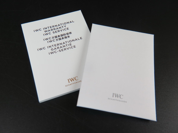 IWC - Warranty Booklet & Cleaning Cloth