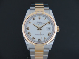 Rolex Datejust 126233 Gold/Steel White Dial  NEW 