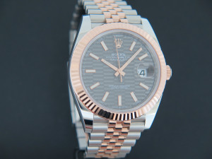 Rolex Datejust 41 Everose/Steel Slate Motif Dial 126331