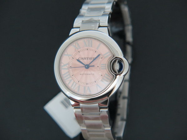 Cartier - Ballon Bleu Pink Dial 33mm NEW WSBB0046