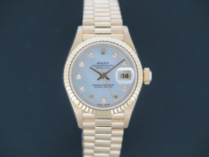 Rolex Datejust Lady Yellow Gold MOP Diamond Dial 79178