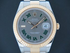 Rolex Datejust II Gold/Steel Wimbledon Dial 116333