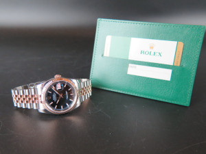 Rolex Datejust Everose/Steel Black Dial 116231