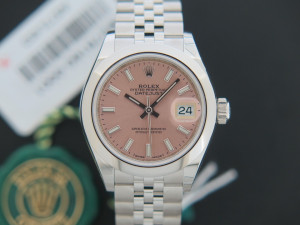 Rolex Datejust Lady 28 Pink Dial NEW 279160