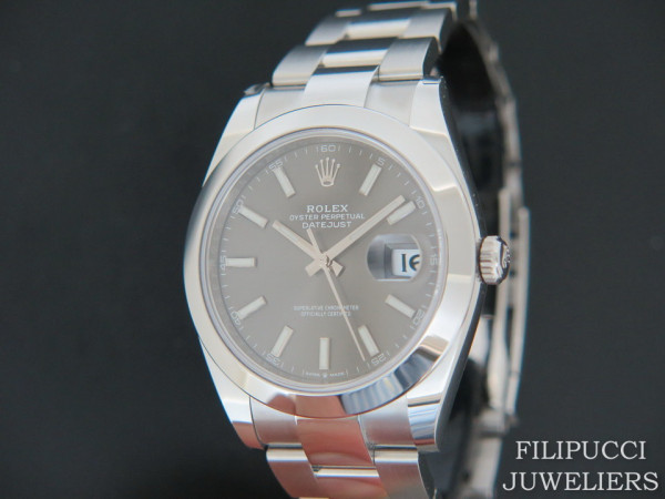 Rolex - Datejust 41 NEW 126300 Dark Rhodium