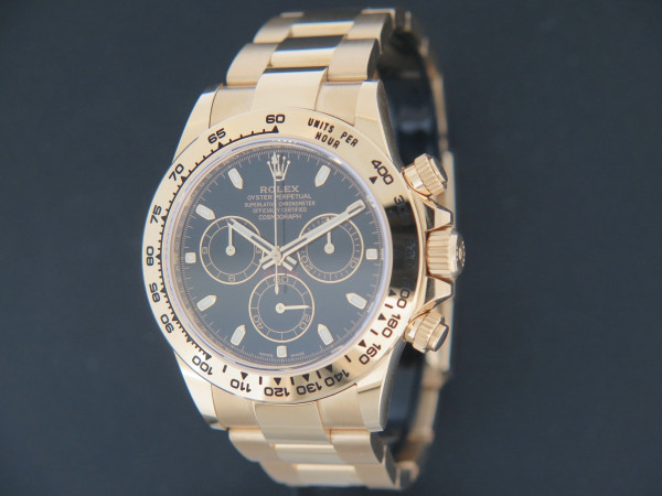 Rolex - Daytona Yellow Gold Black Dial 116508 NEW