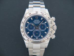 Rolex Daytona White Gold Blue Dial 116509