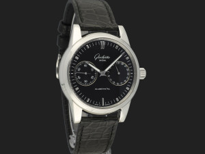 Glashutte Original Senator Hand Date Black Dial 13958010204 NEW