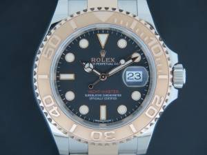 Rolex Yacht-Master Everose/Steel Black Dial 116621