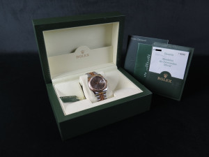 Rolex Datejust Gold/Steel Grey Roman Dial 116233