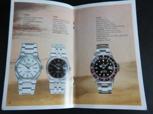 Rolex Model Brochure / Booklet with Price List 1984