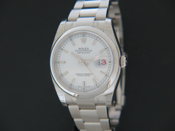 Rolex - Datejust White Dial NEW 116200 FULL STICKERS