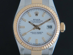 Rolex Datejust Gold/Steel White 179173
