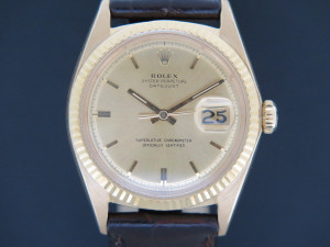 Rolex Datejust Yellow Gold Champagne Dial 1601