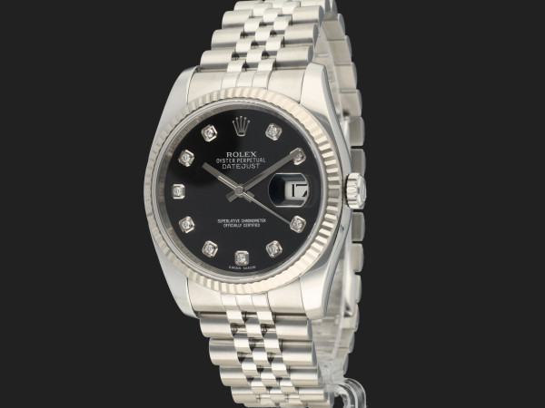 Rolex - Datejust Black Diamond Dial 116234