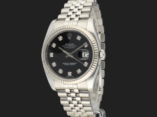 Rolex - Datejust 36 Black Diamond Dial 116234